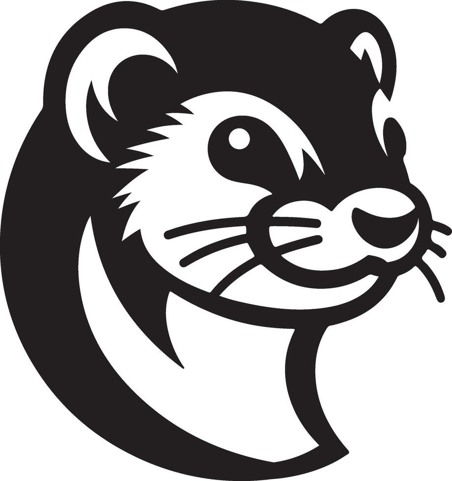 weasel head logo vector
