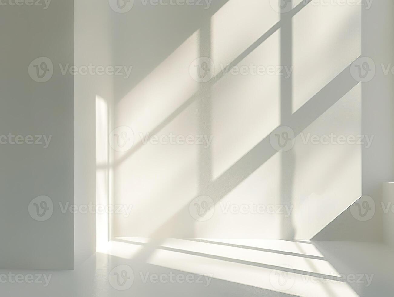 An original background image for design or product presentation, with a play of light and shadow, in light gray tones photo
