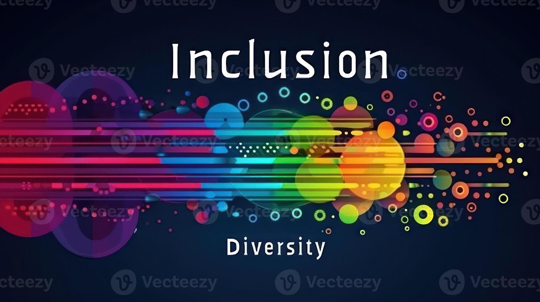 Diversity, equity and inclusion concept. DEIB. Abstract Design Illustrating Inclusion And Diversity photo