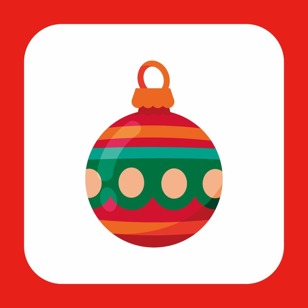 Christmas Ball Icon Design vector