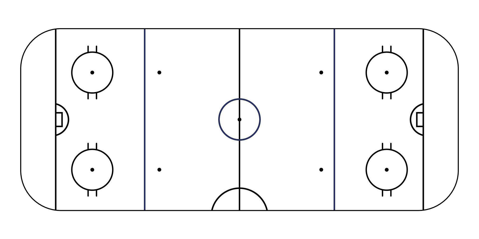 ice hockey tactical board vector