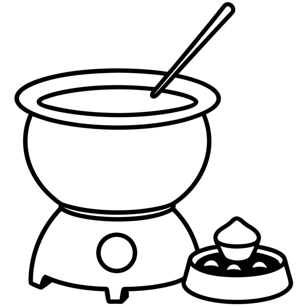Sweet Treats Coloring Page For Kids Coloring Book vector
