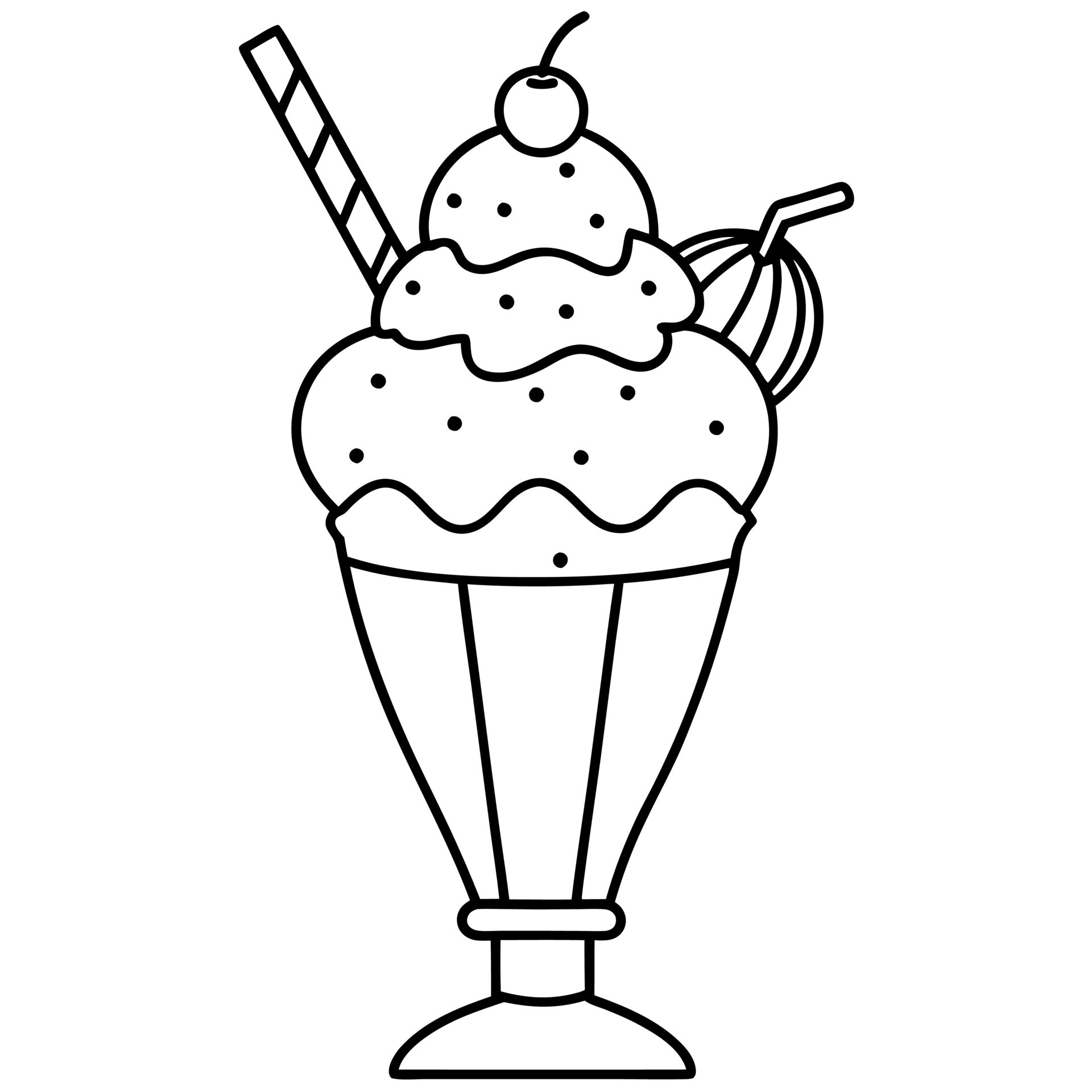 Sweet Treats Coloring Page For Kids Coloring Book 46965685 Vector Art
