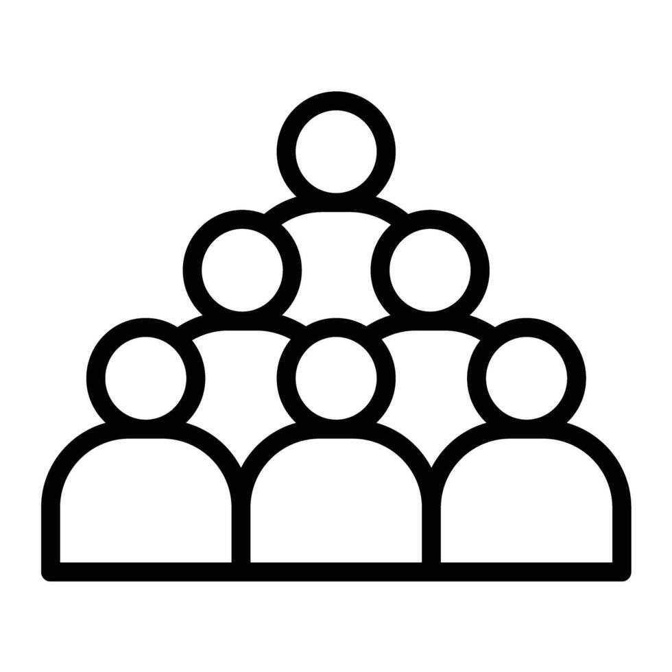 People Line Icon Design vector