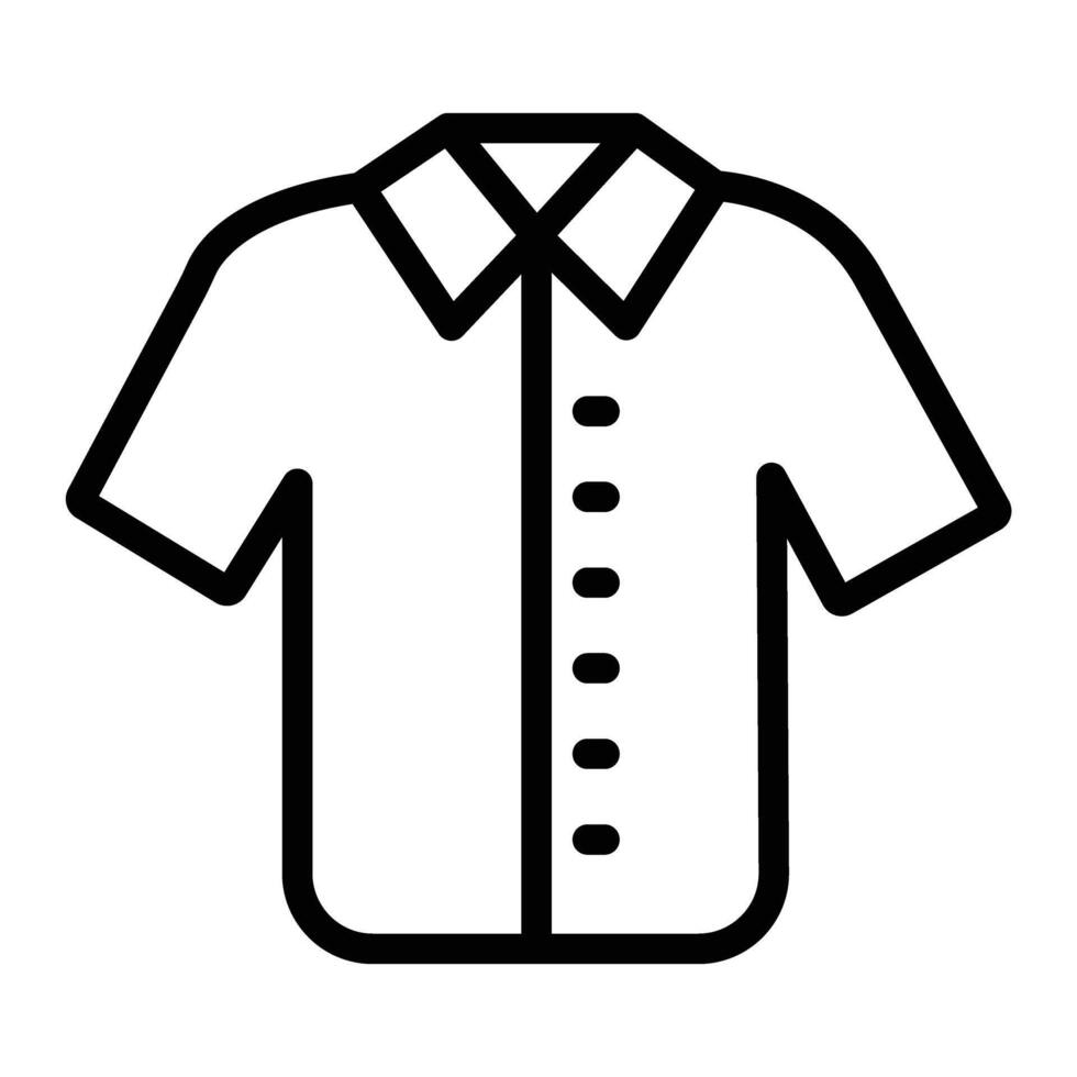 Shirt Line Icon Design vector