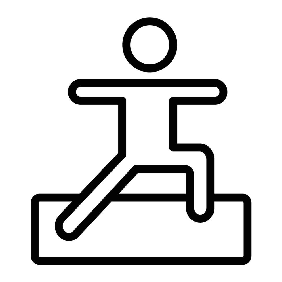 Yoga Line Icon Design vector