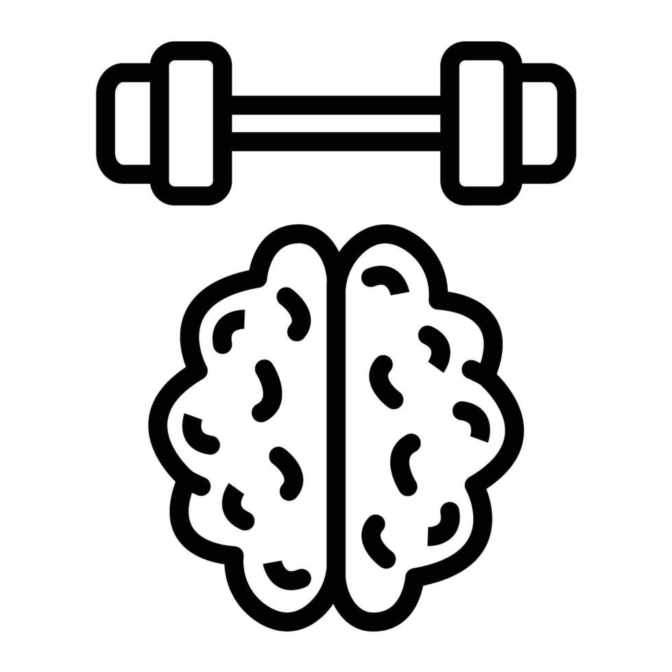 Mind Line Icon Design vector