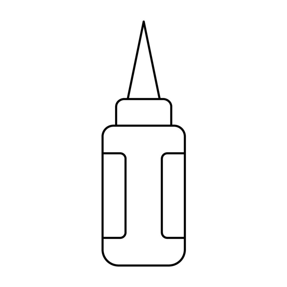 Ketchup Line Icon Design vector
