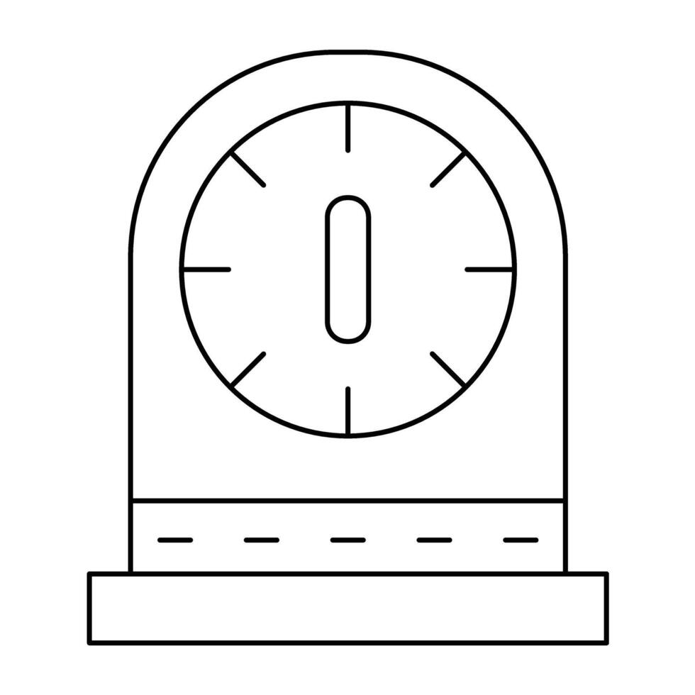 Kitchen Timer Line Icon Design vector