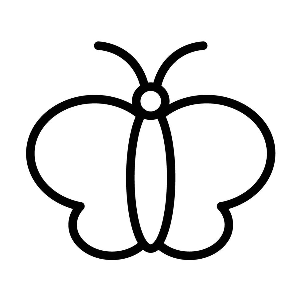 butterfly Line Icon Design vector