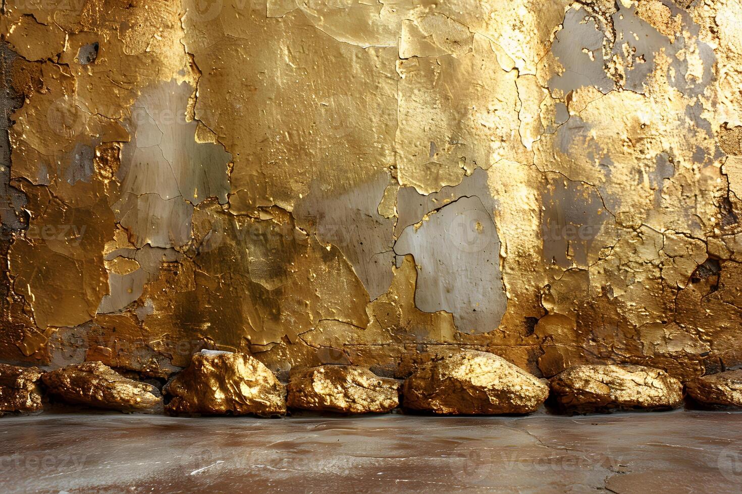 Abstract Gold Leaf Texture Background with Metallic Accents for Luxury Design photo