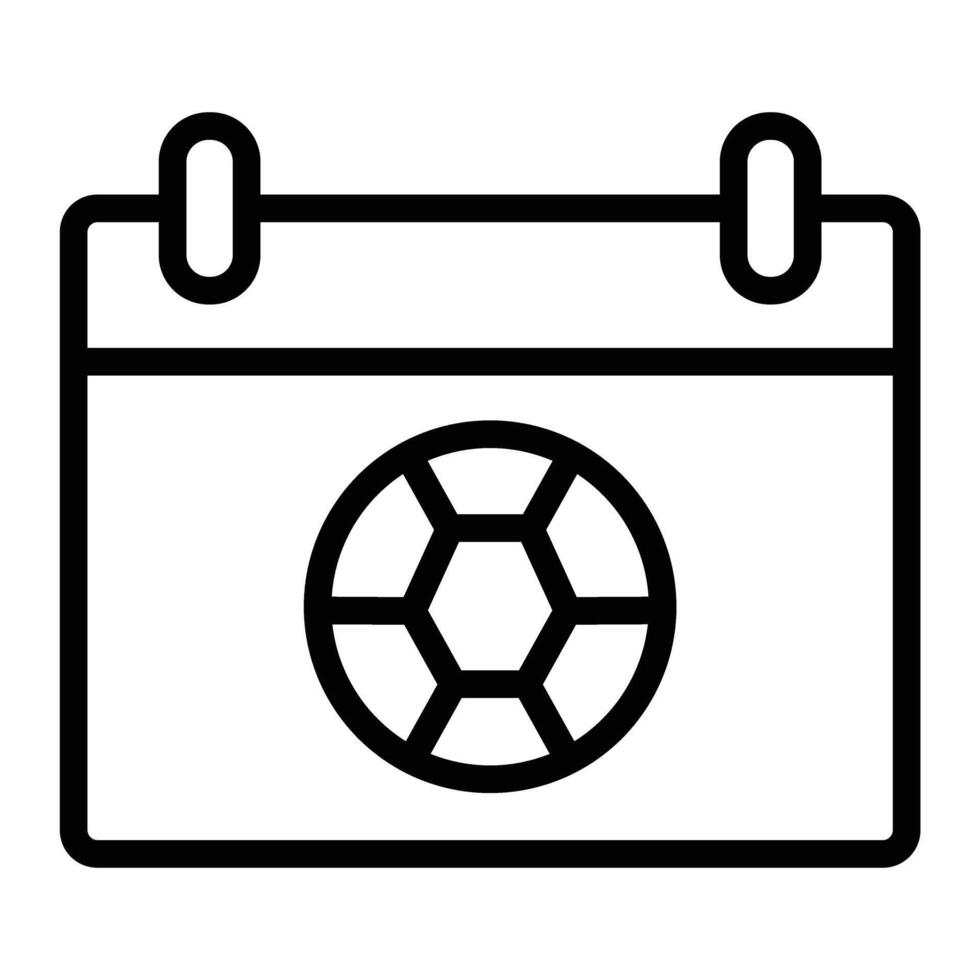 Sports Day Line Icon Design vector