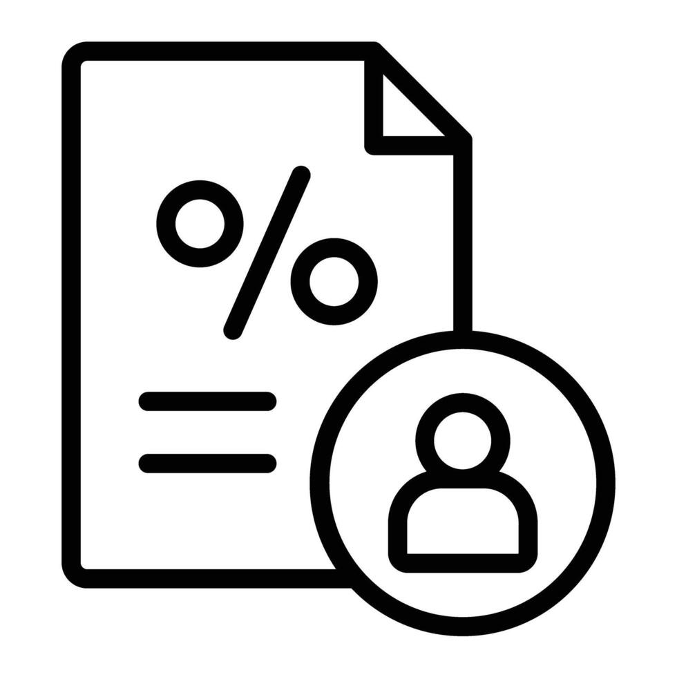 Customer Line Icon Design vector