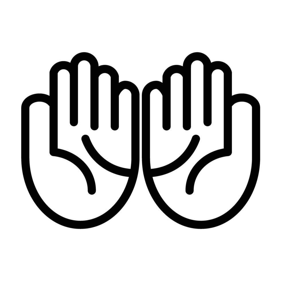 dua Line Icon Design vector