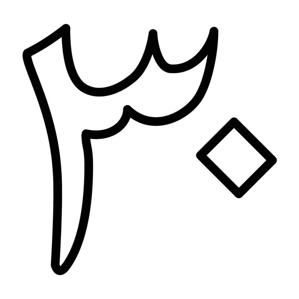 arabic numeral Line Icon Design vector