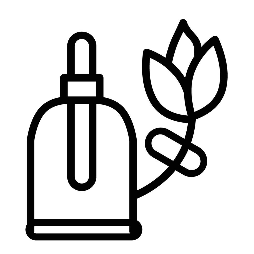 rosewater Line Icon Design vector