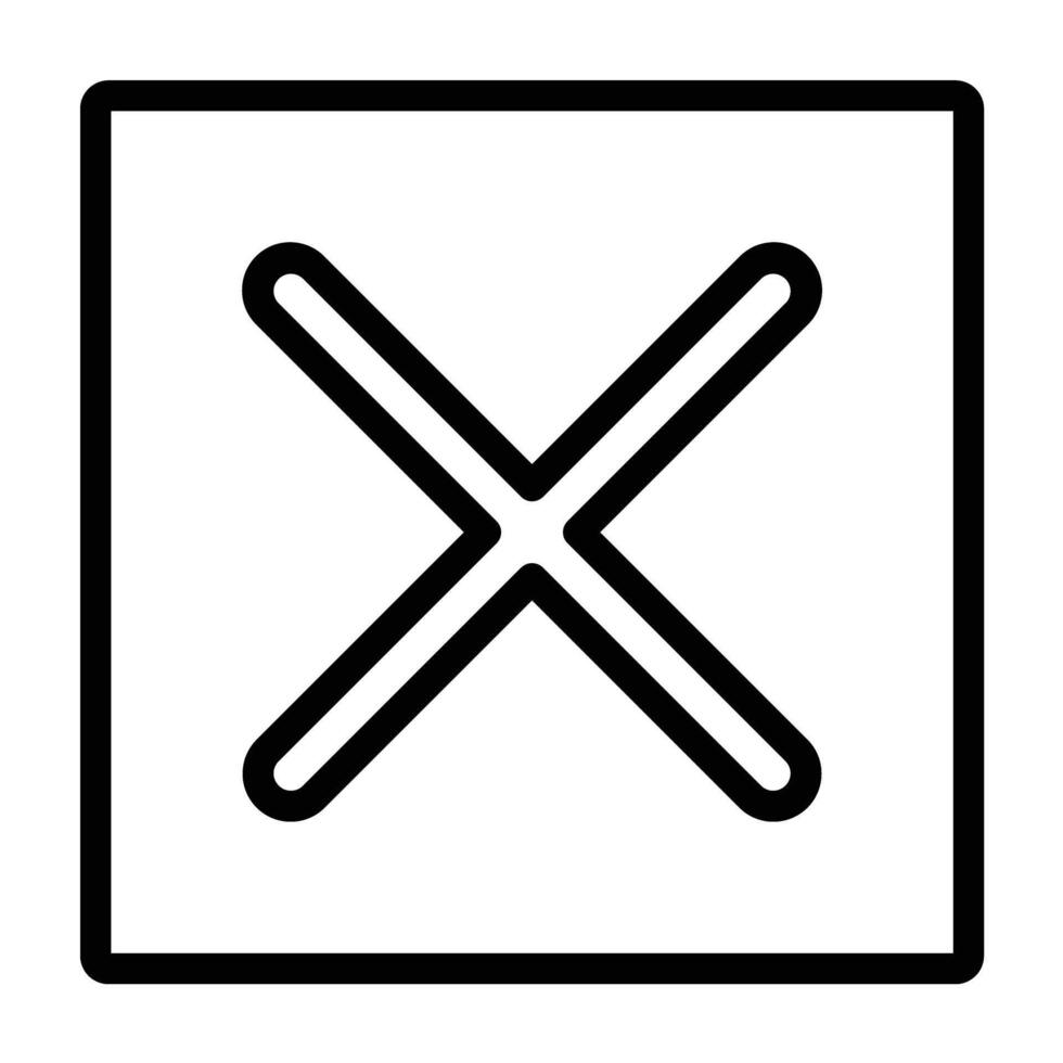 Close Line Icon design vector