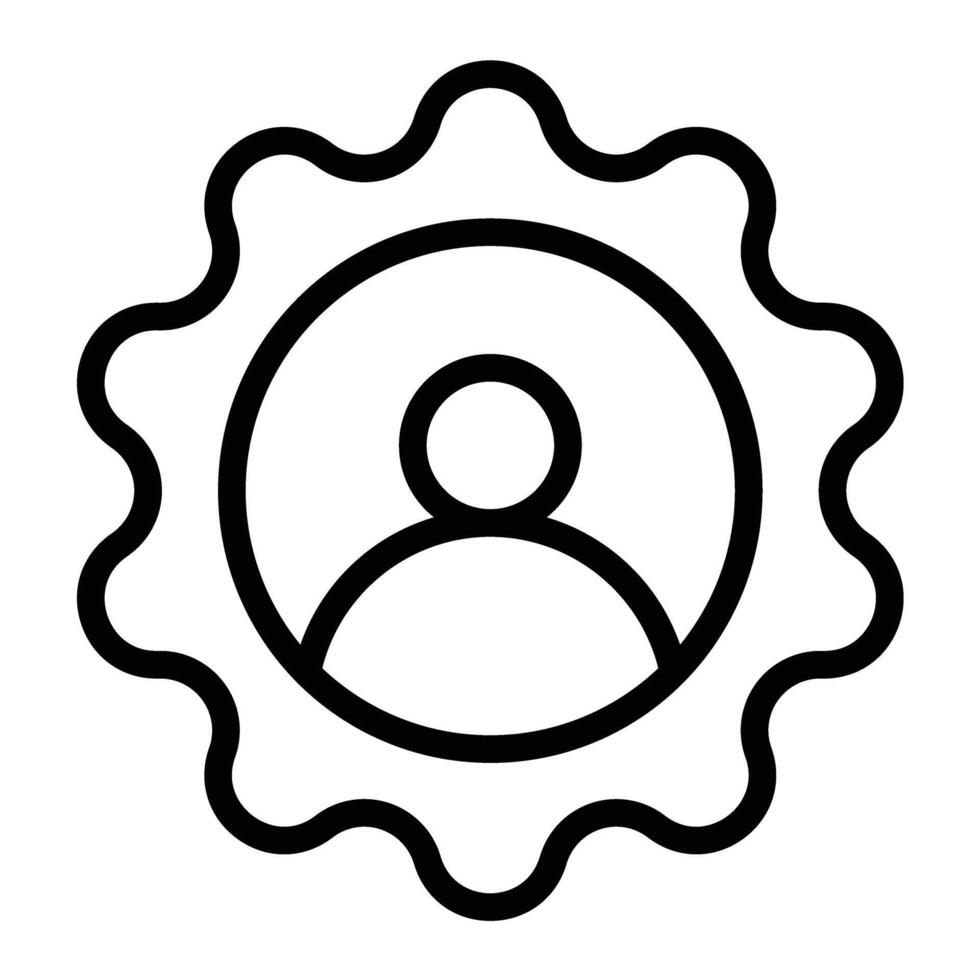 Customer Line Icon Design vector