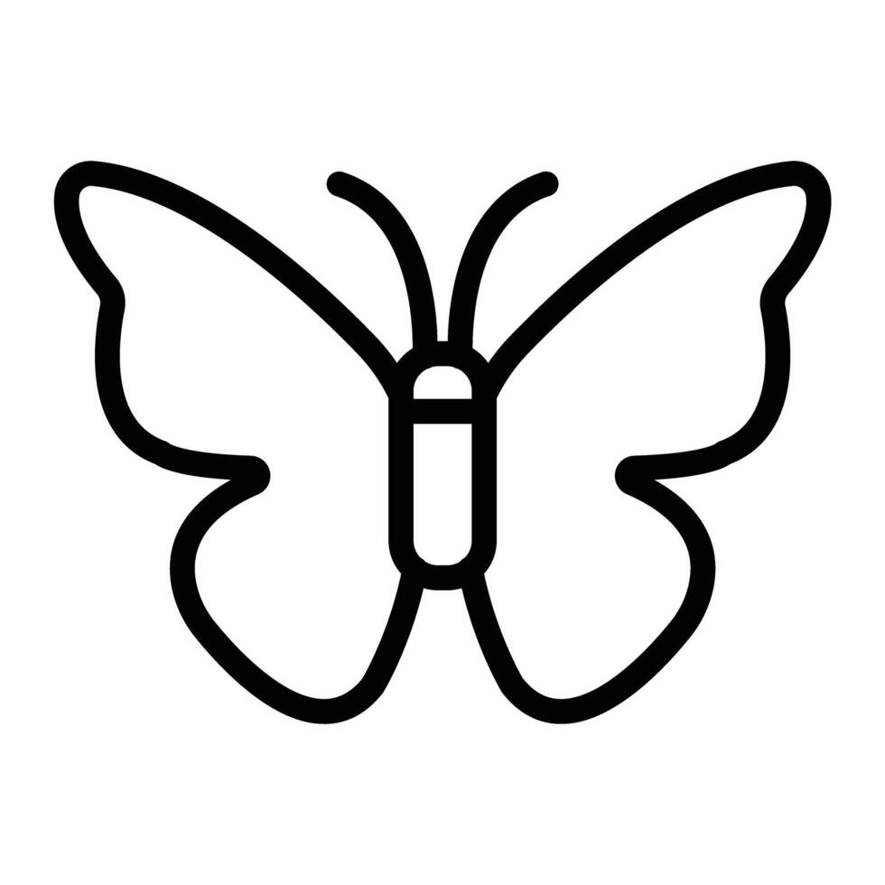 Butterfly Line Icon Design vector
