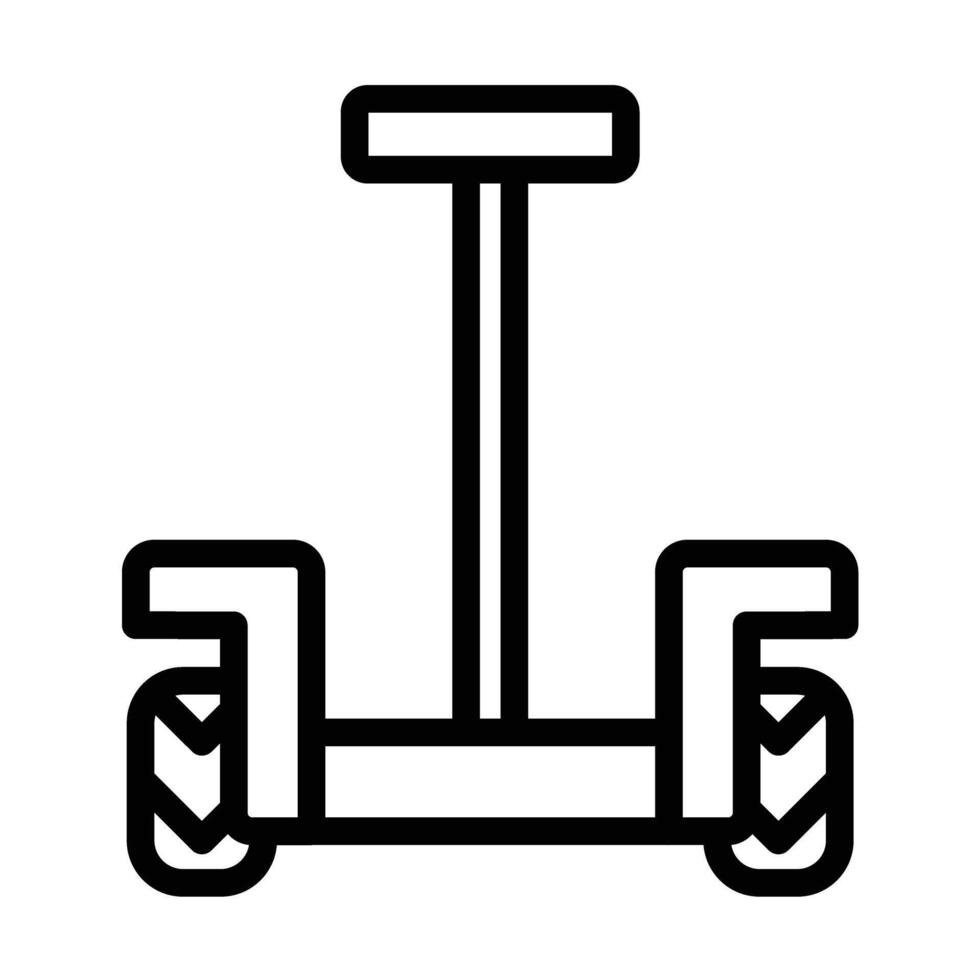 Segway Line Icon Design vector