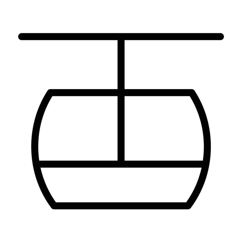 Cable Car Flat Icon Design vector