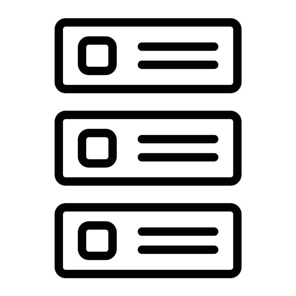Backlog Line Icon Design vector