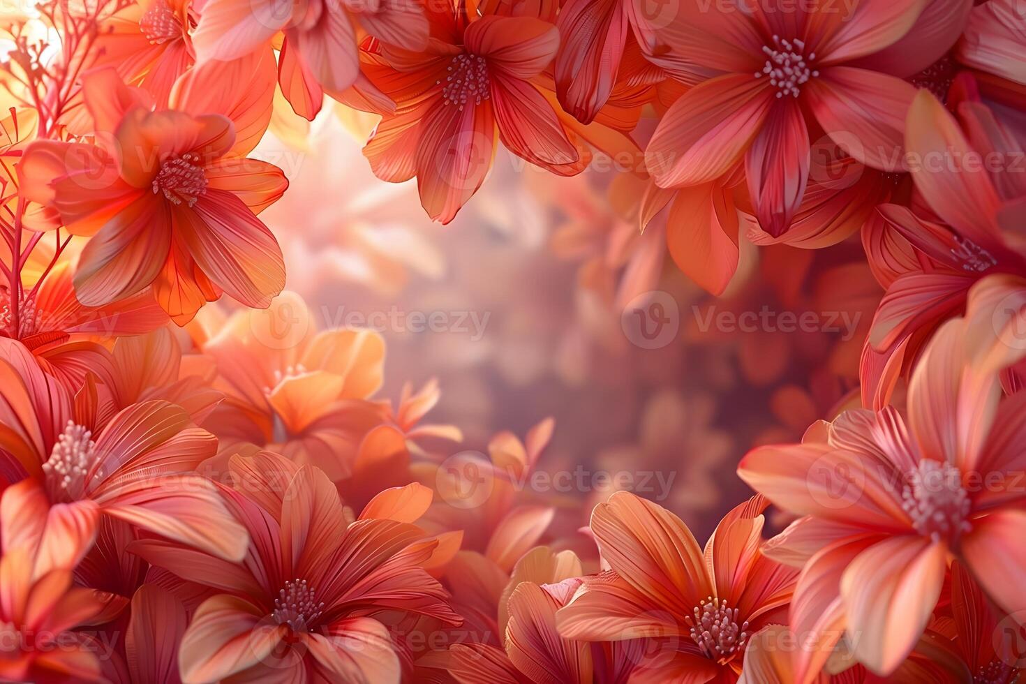 Vibrant Spring Blossoms in Bloom Floral Inspiration for Prints, Posters, and Cards photo