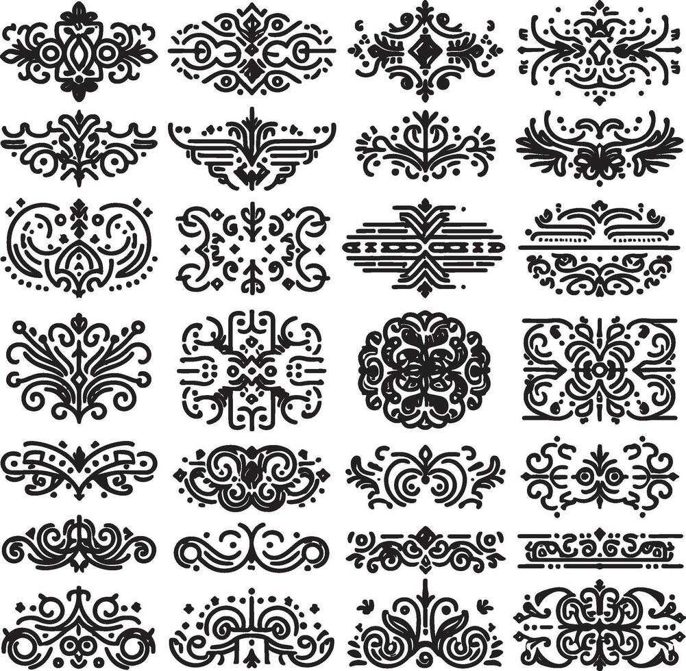 ornament Border Clean and Minimalist Elegant Collection vector