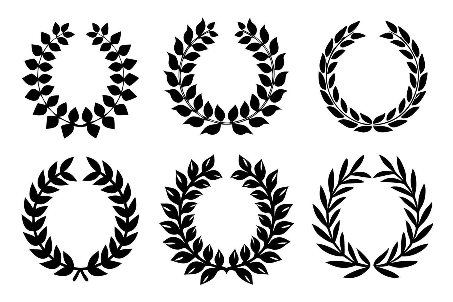 Wreath Silhouette of Intricate Designs.eps vector