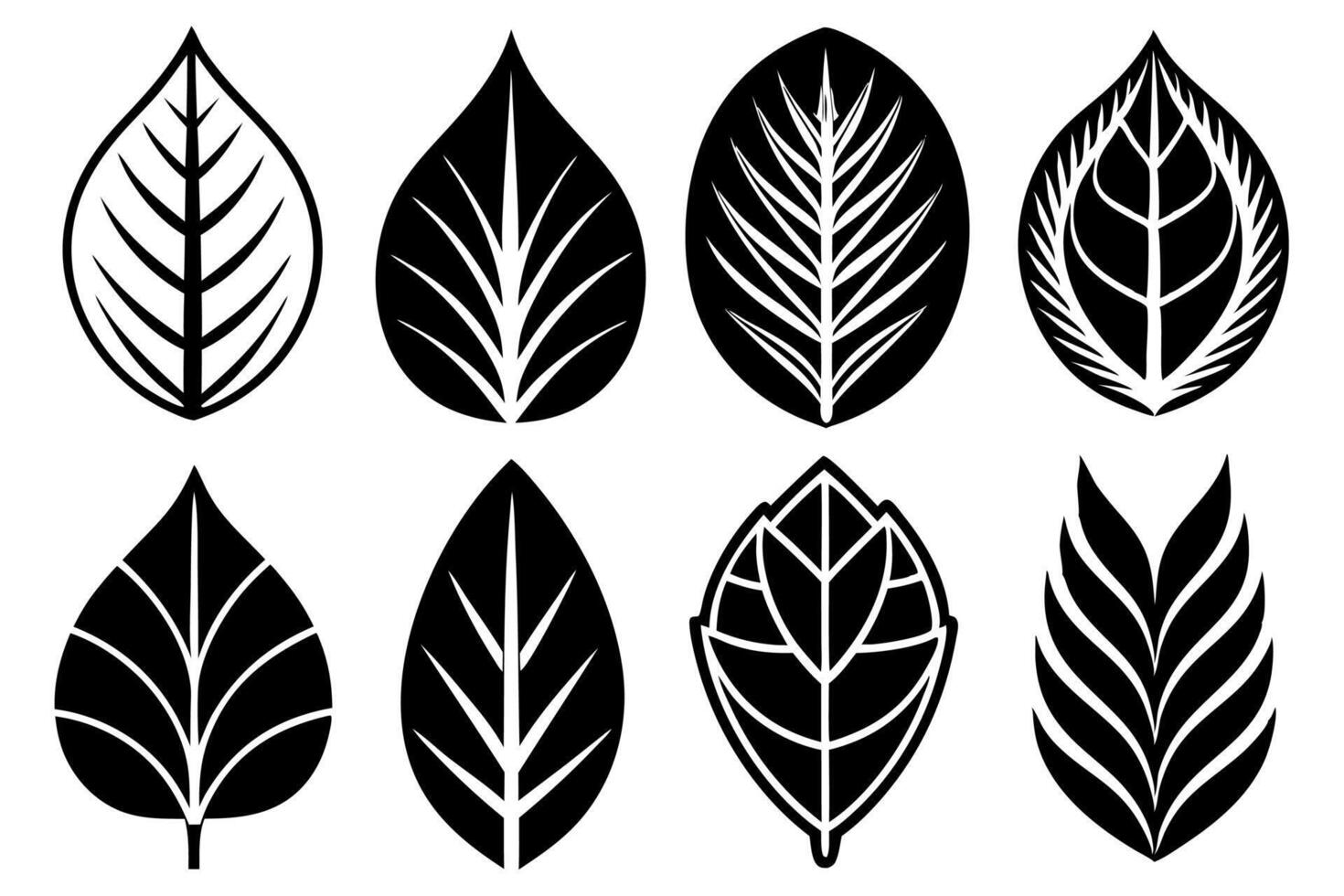 Leaves Silhouette Sophisticated Collection.eps vector