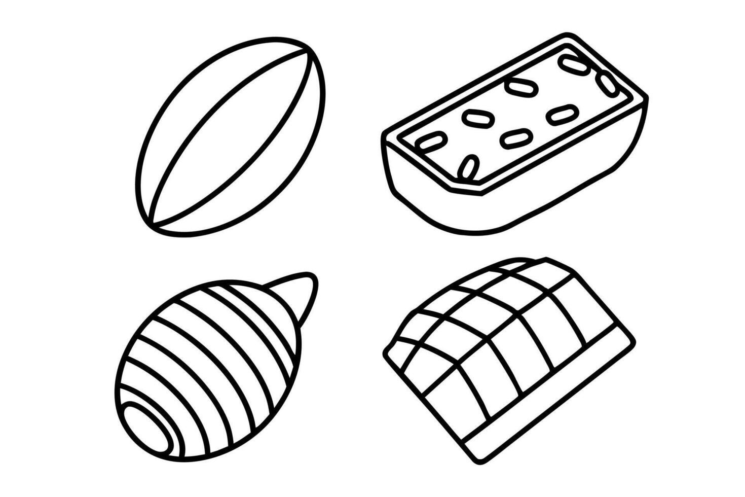 Chocolate Line Art Refined Minimalist and Modern Collection vector