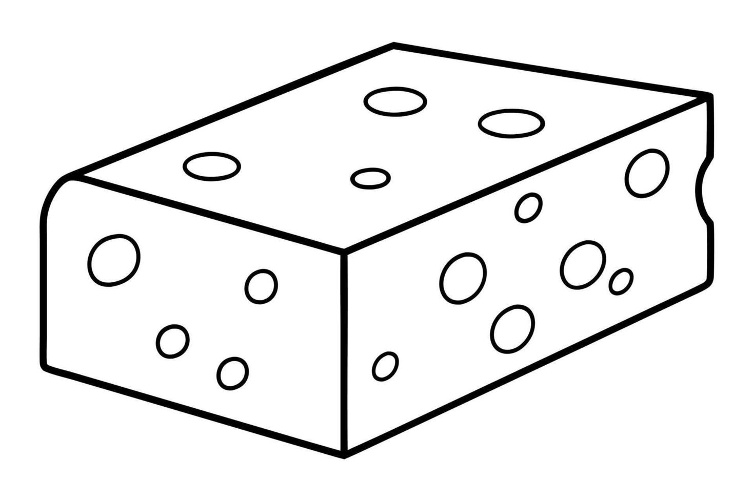 cheese Illustration and Line art vector
