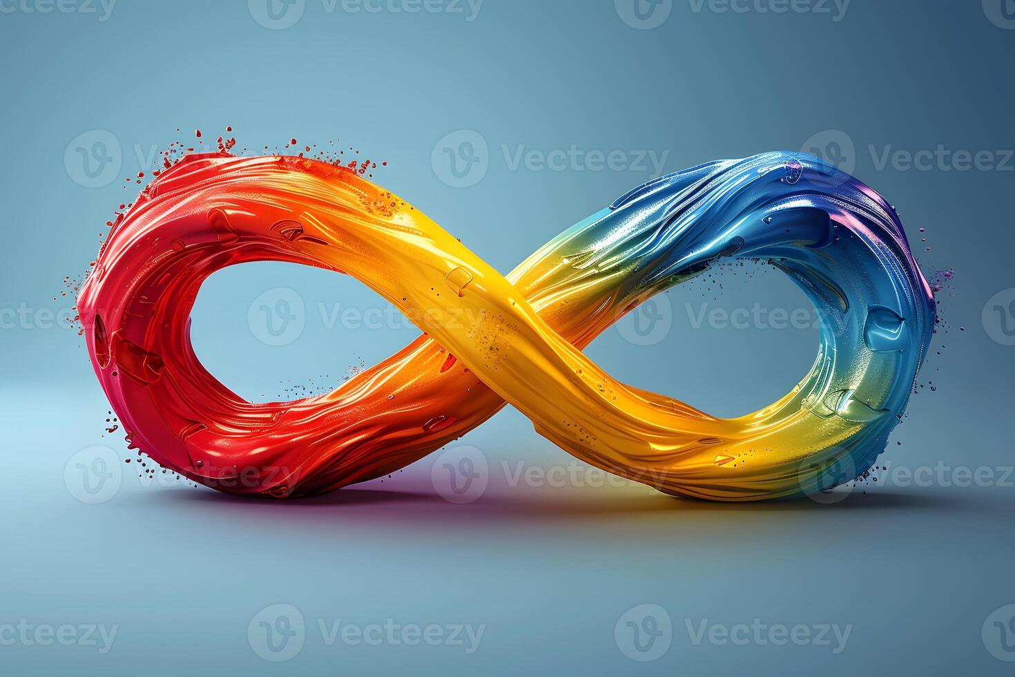 Colorful Infinity Symbol - Abstract Artistic Rainbow Design for Modern Decorative Usage photo