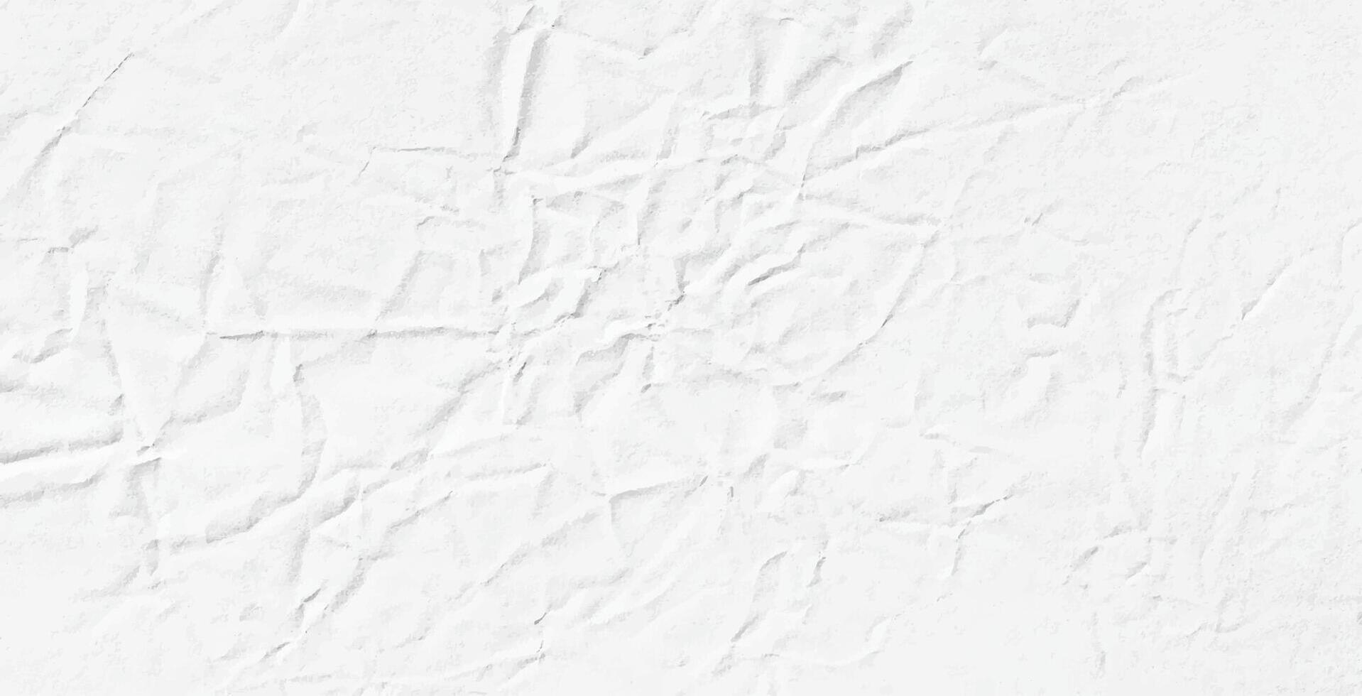 wrinkled white paper texture. Realistic background vector