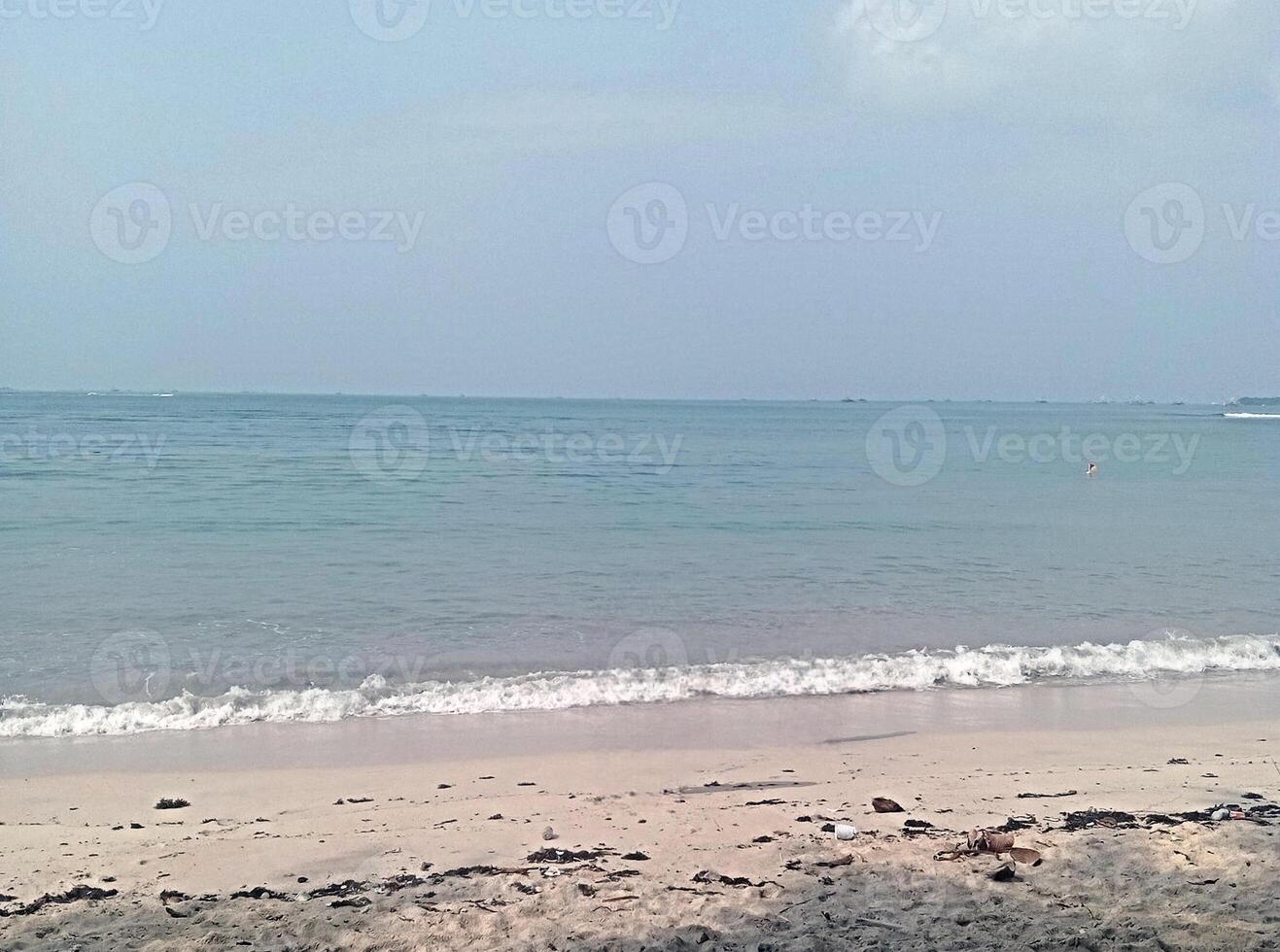 beautiful landscape view of the beach photo