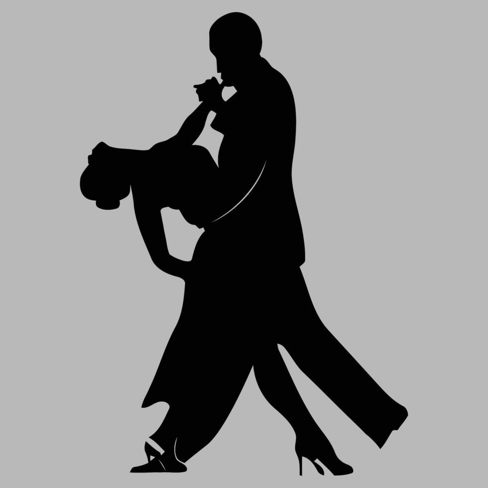 dance the tango flat design vector