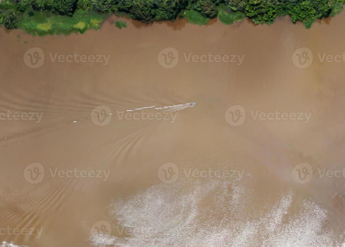 aerial view using a drone of the jungle of Borneo photo