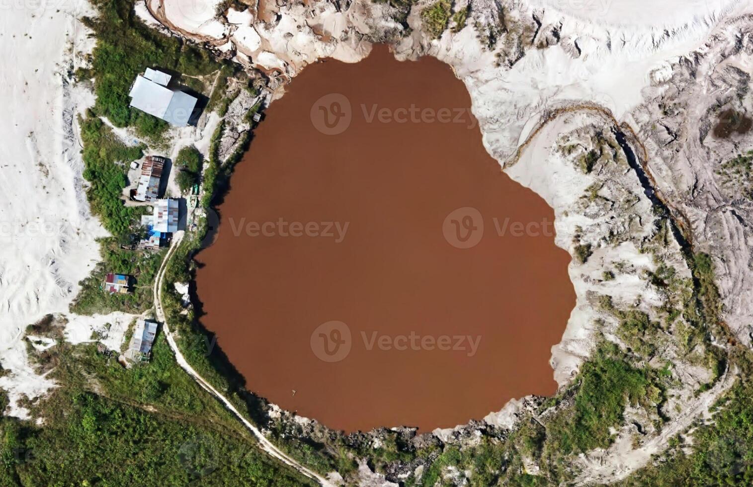 aerial view using a drone of the jungle of Borneo photo