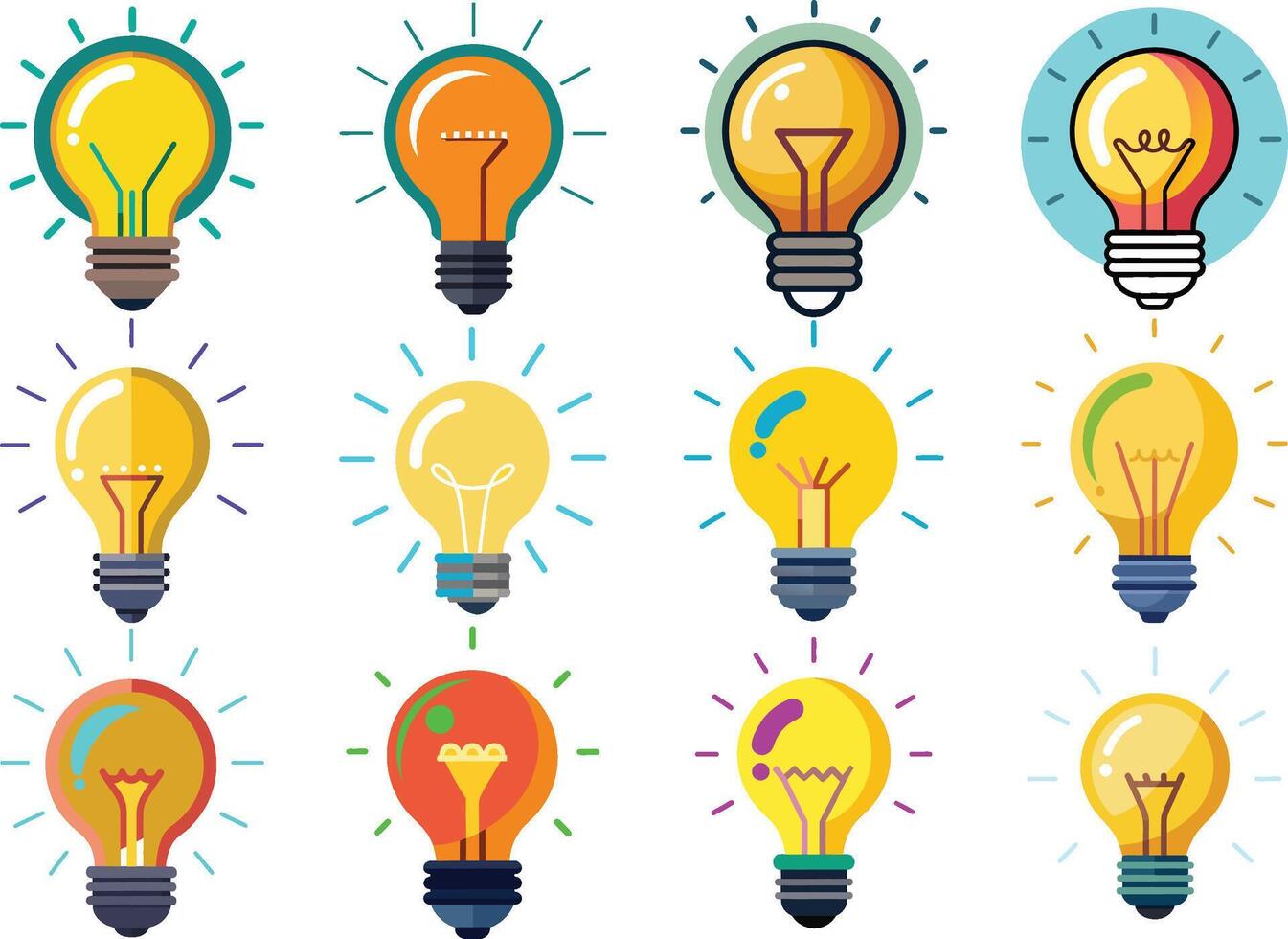 Idea icon on a white background illustration vector