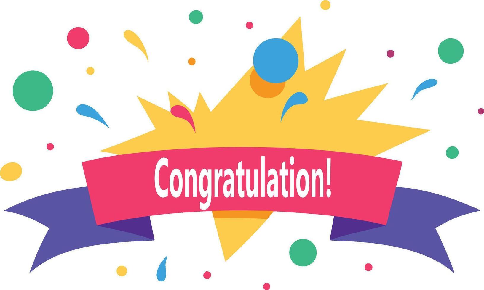 Sophisticated Congratulation Card Template vector