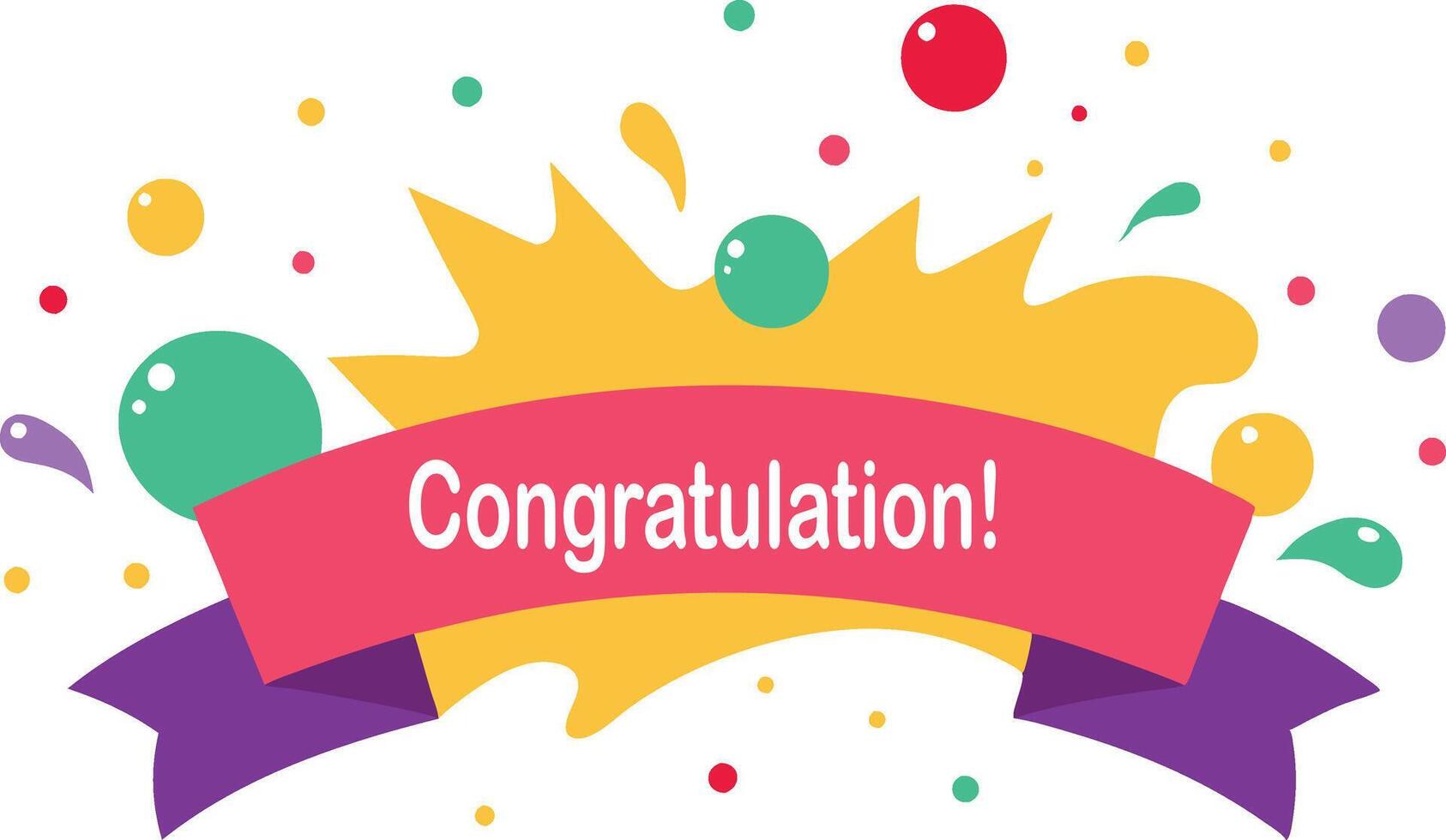 Creative Congratulation Card Layout vector