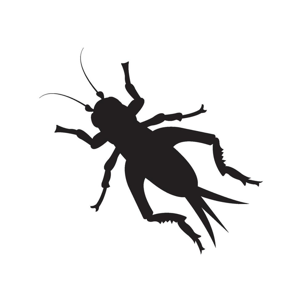 cricket insect icon illustration design template vector