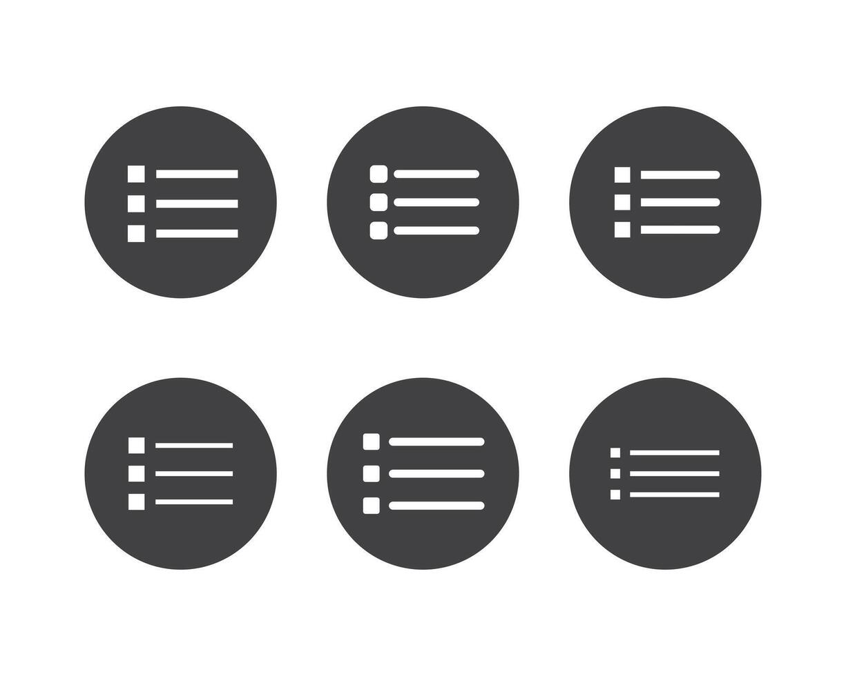 Hamburger menu icon, buttons for website, UI navigation, mobile app, presentation. design elements and user Interface icons. vector