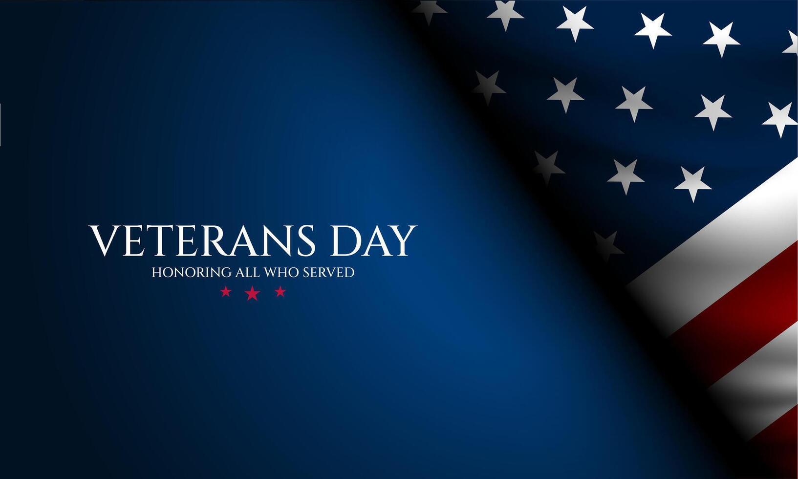 Happy Veterans Day United States of America background illustration vector