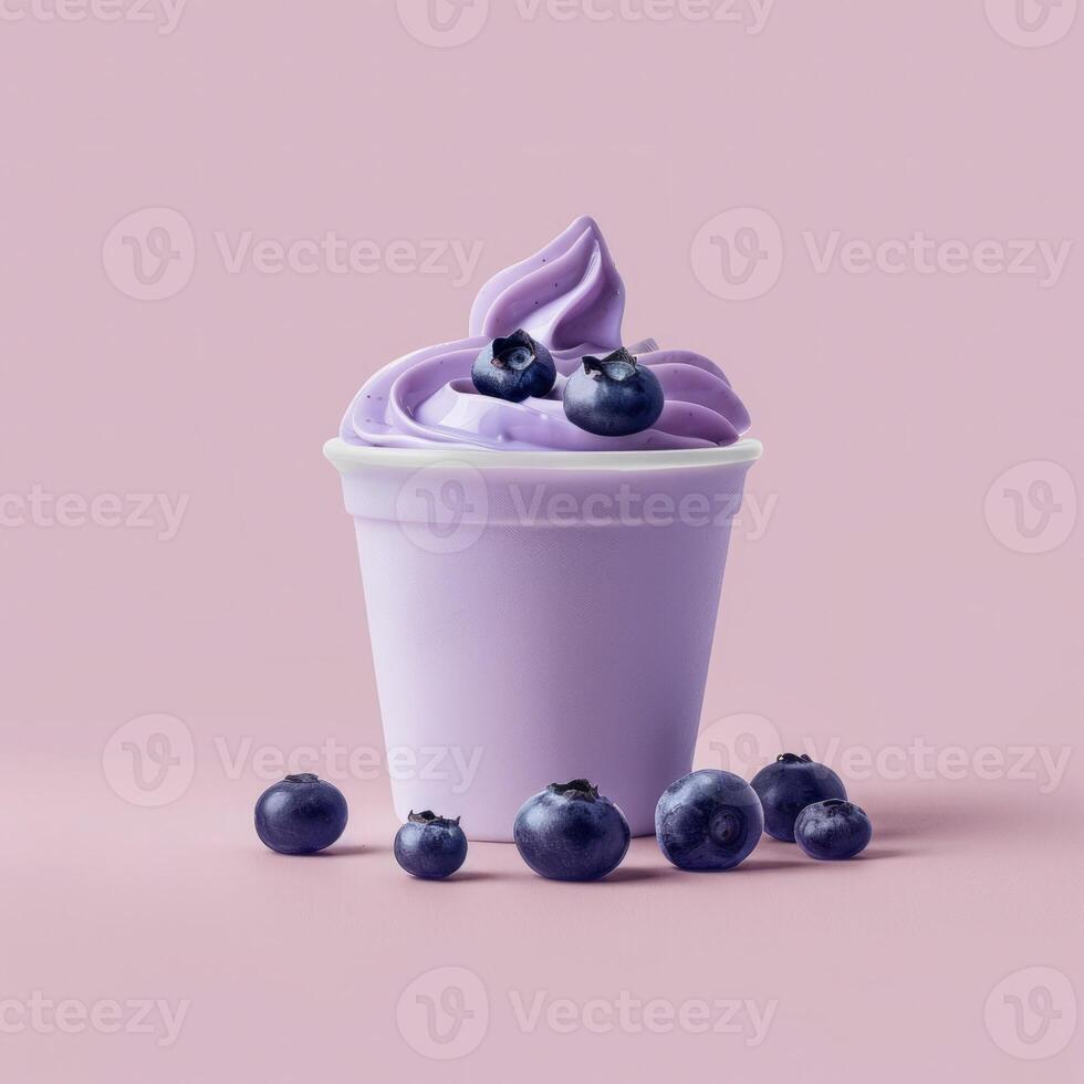 A tasty ice cream, summer dessert photo