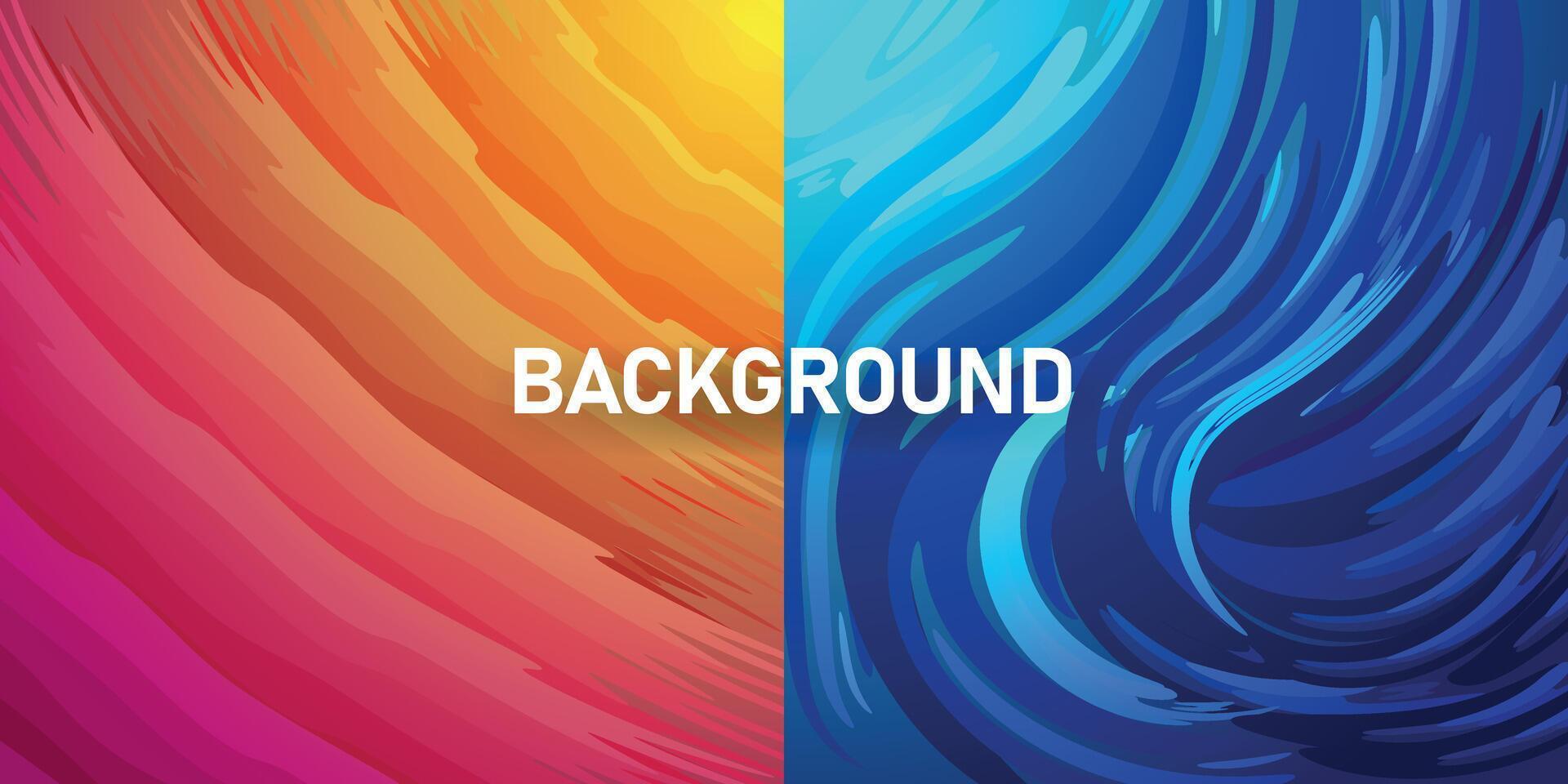 background with fusion of vibrant waves of color in red and blue tones vector