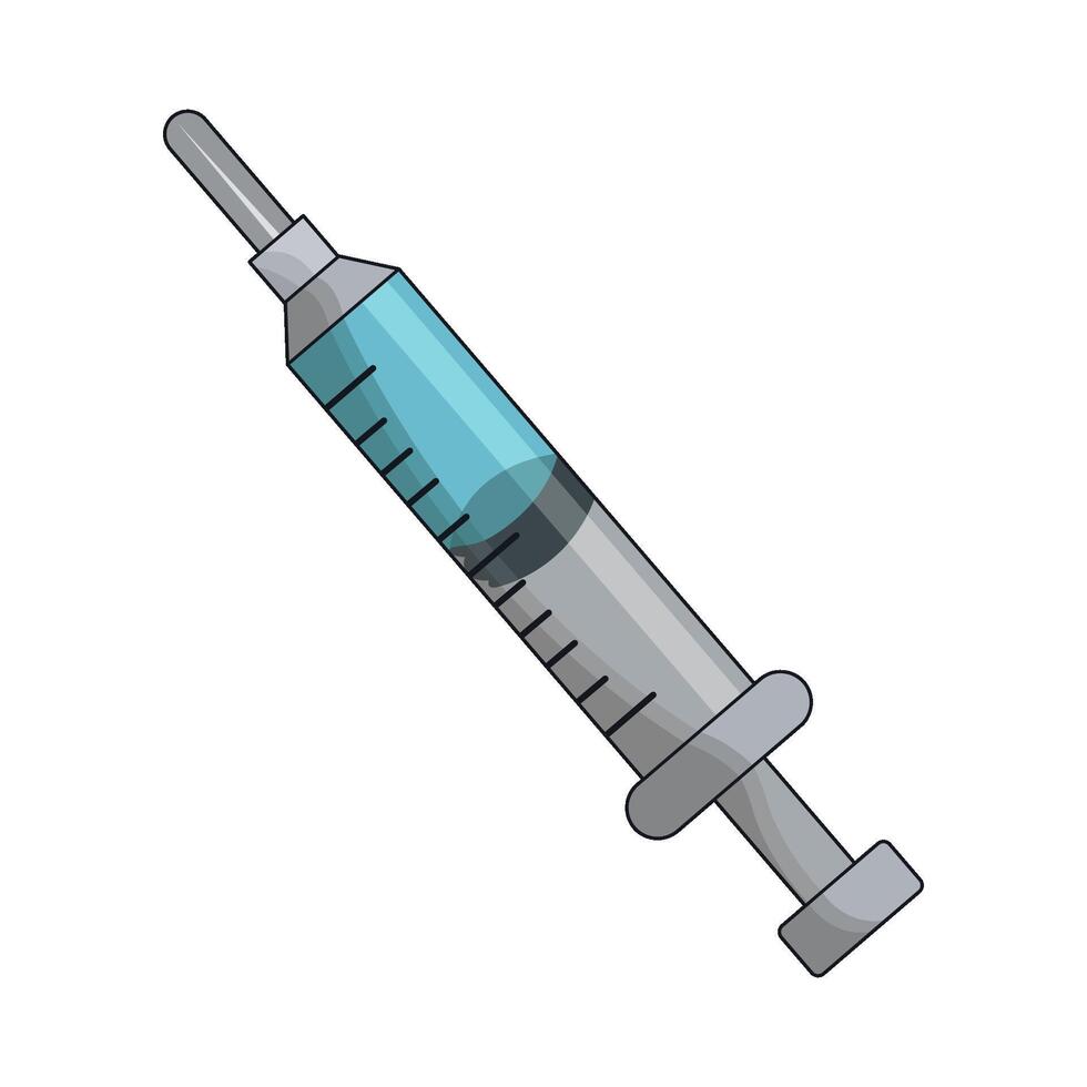 illustration of syringe vector