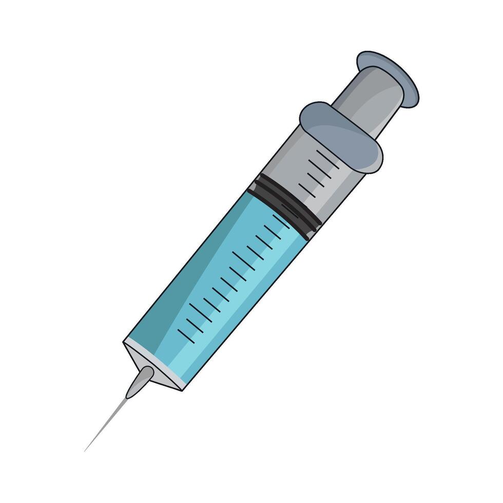 illustration of syringe vector