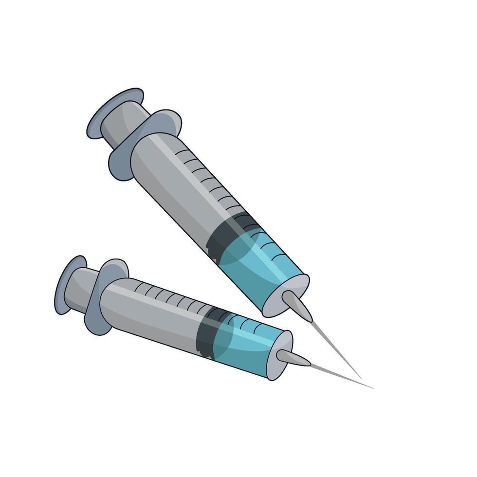illustration of syringe vector