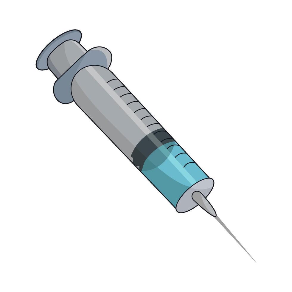 illustration of syringe vector
